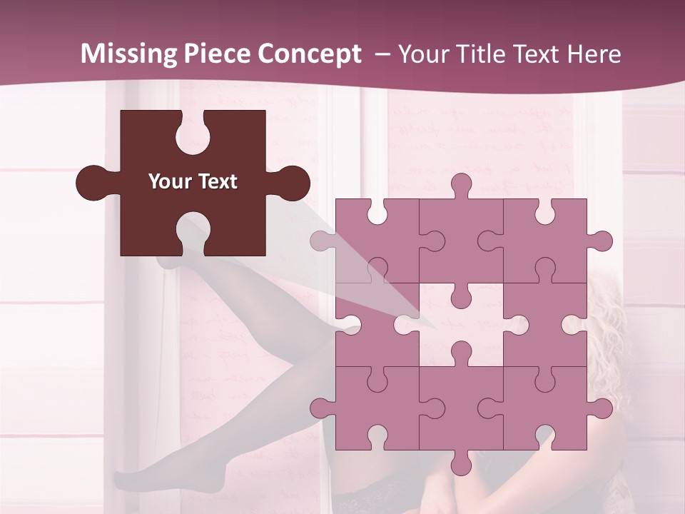 Sensuality One Person People PowerPoint Template