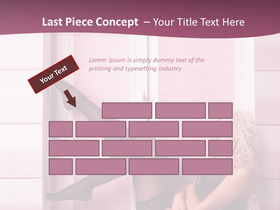 Sensuality One Person People PowerPoint Template