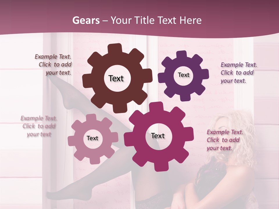 Sensuality One Person People PowerPoint Template