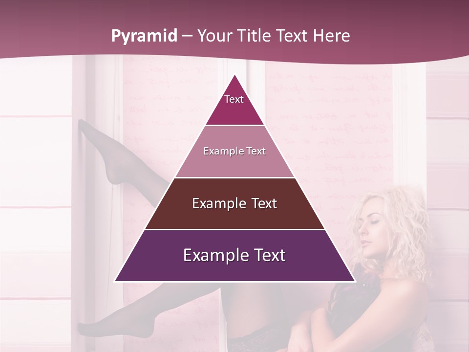 Sensuality One Person People PowerPoint Template