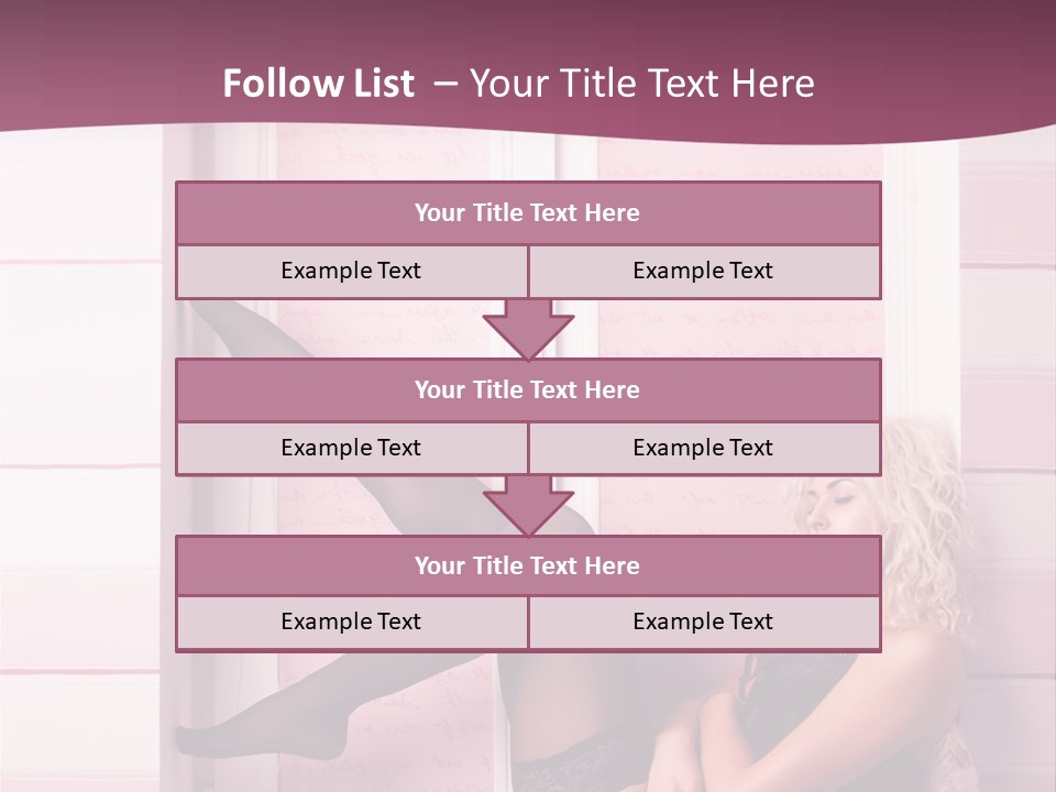 Sensuality One Person People PowerPoint Template