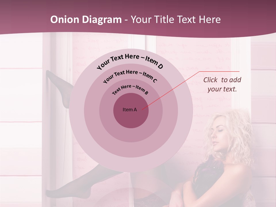 Sensuality One Person People PowerPoint Template