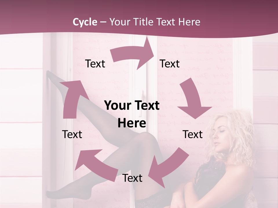 Sensuality One Person People PowerPoint Template
