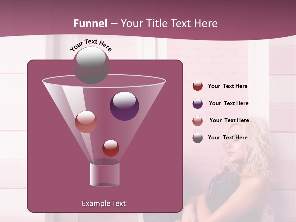 Sensuality One Person People PowerPoint Template