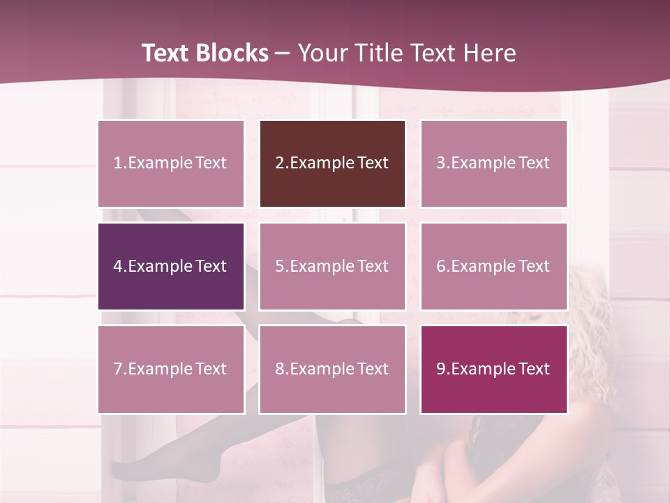 Sensuality One Person People PowerPoint Template