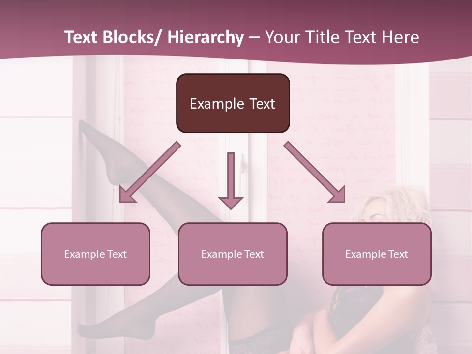 Sensuality One Person People PowerPoint Template