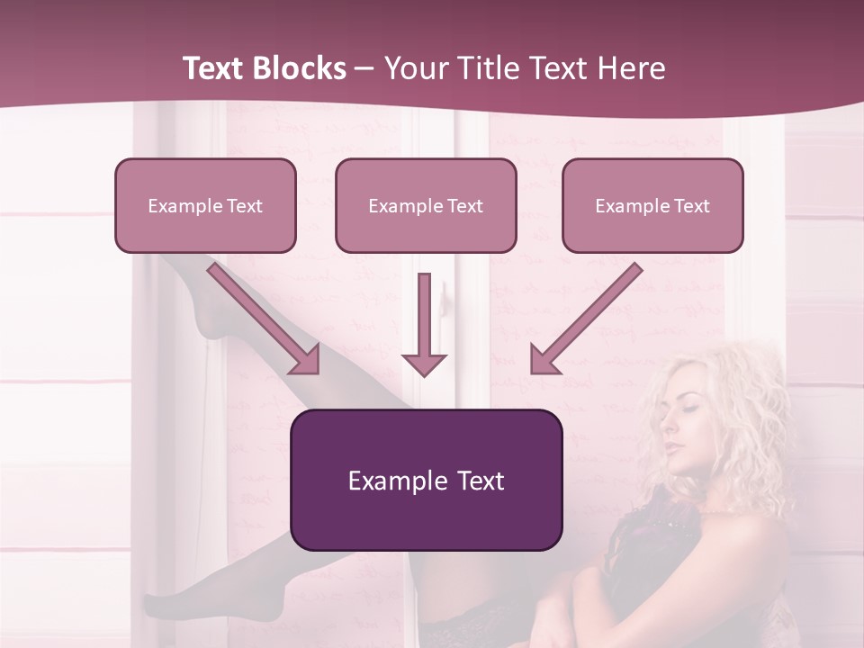 Sensuality One Person People PowerPoint Template