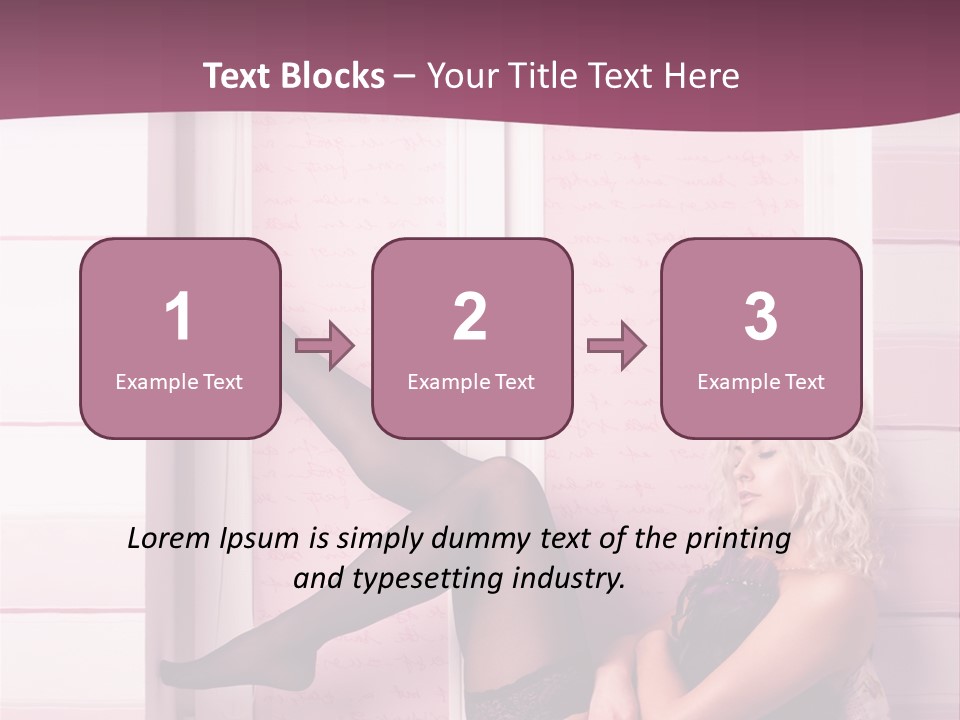 Sensuality One Person People PowerPoint Template