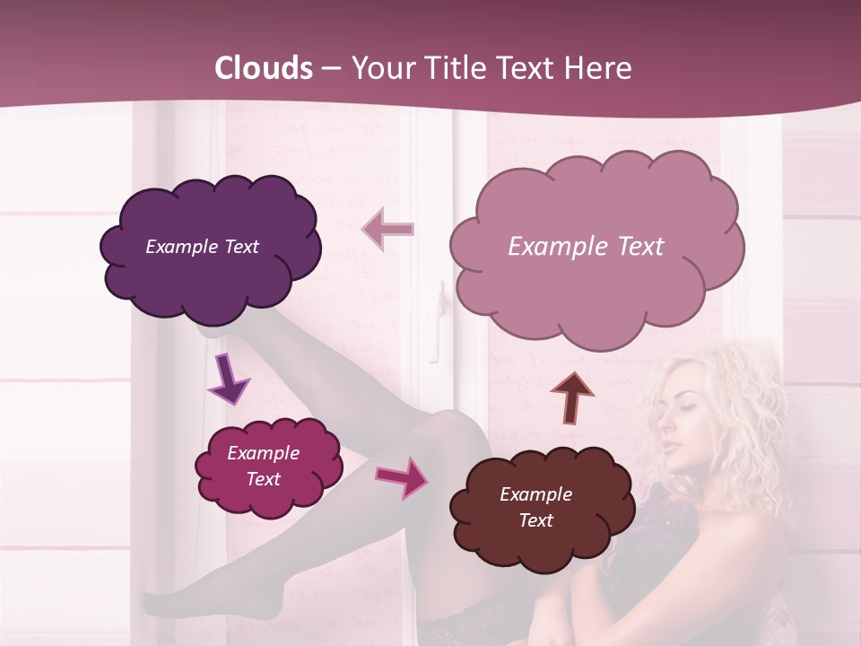 Sensuality One Person People PowerPoint Template