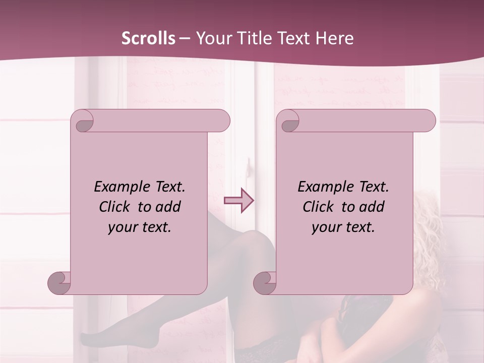Sensuality One Person People PowerPoint Template