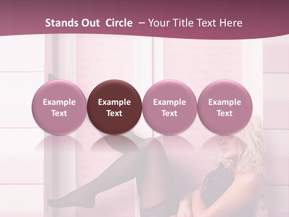 Sensuality One Person People PowerPoint Template