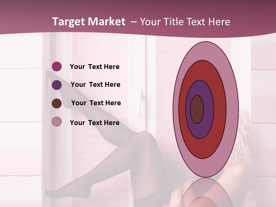 Sensuality One Person People PowerPoint Template