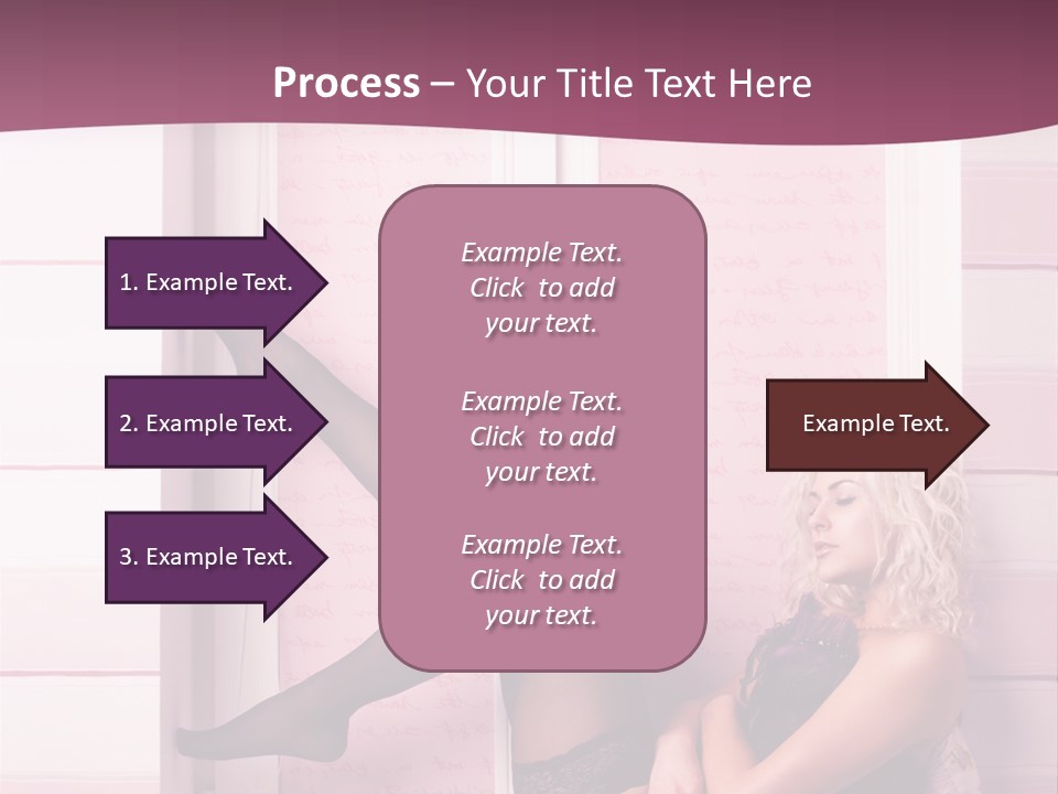 Sensuality One Person People PowerPoint Template