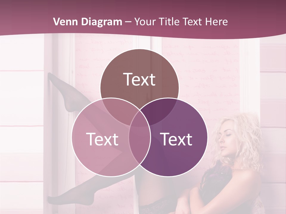 Sensuality One Person People PowerPoint Template