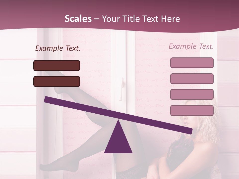 Sensuality One Person People PowerPoint Template