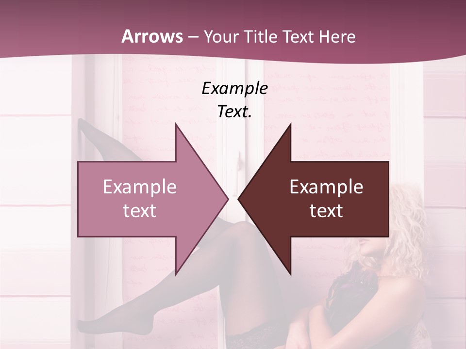 Sensuality One Person People PowerPoint Template