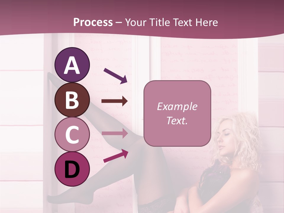 Sensuality One Person People PowerPoint Template