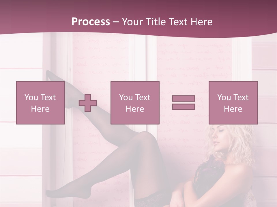 Sensuality One Person People PowerPoint Template