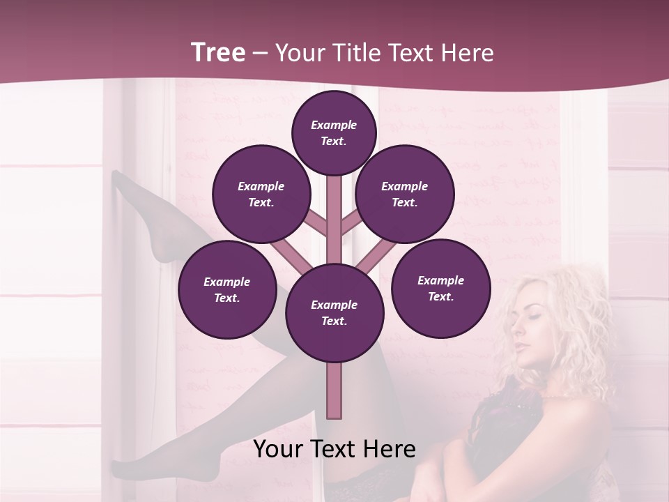 Sensuality One Person People PowerPoint Template