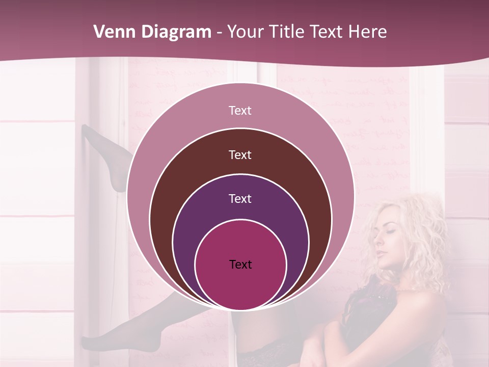 Sensuality One Person People PowerPoint Template