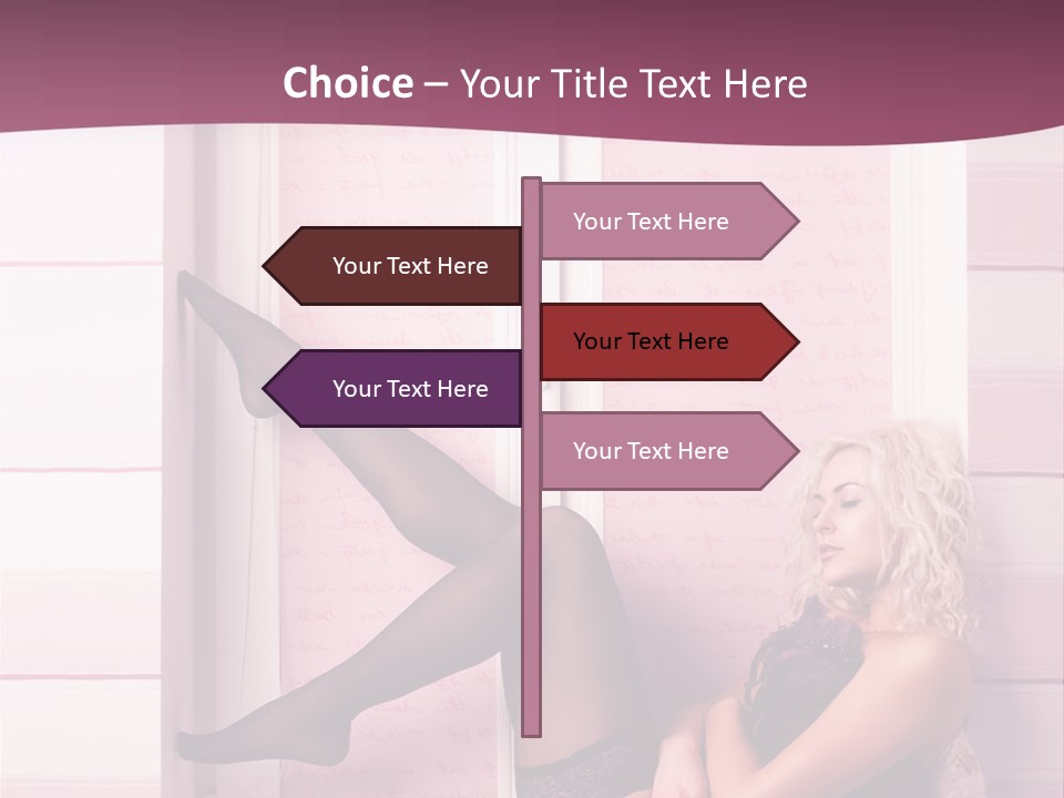 Sensuality One Person People PowerPoint Template