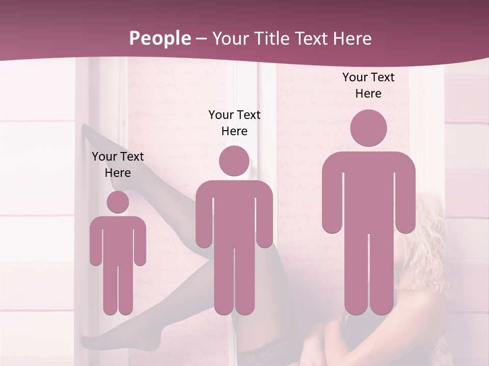 Sensuality One Person People PowerPoint Template