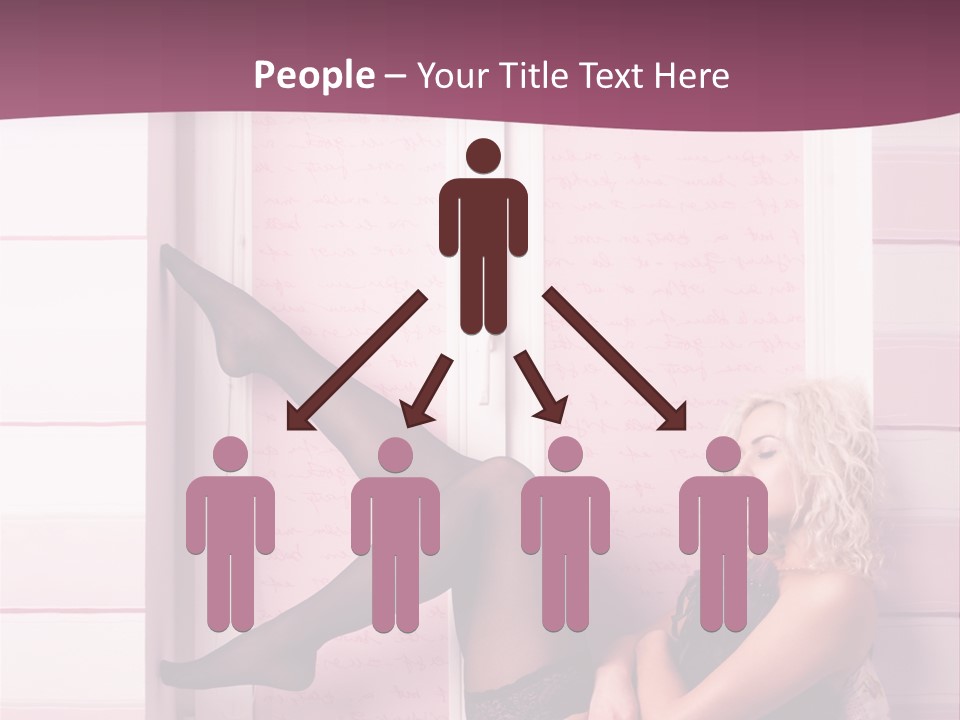 Sensuality One Person People PowerPoint Template