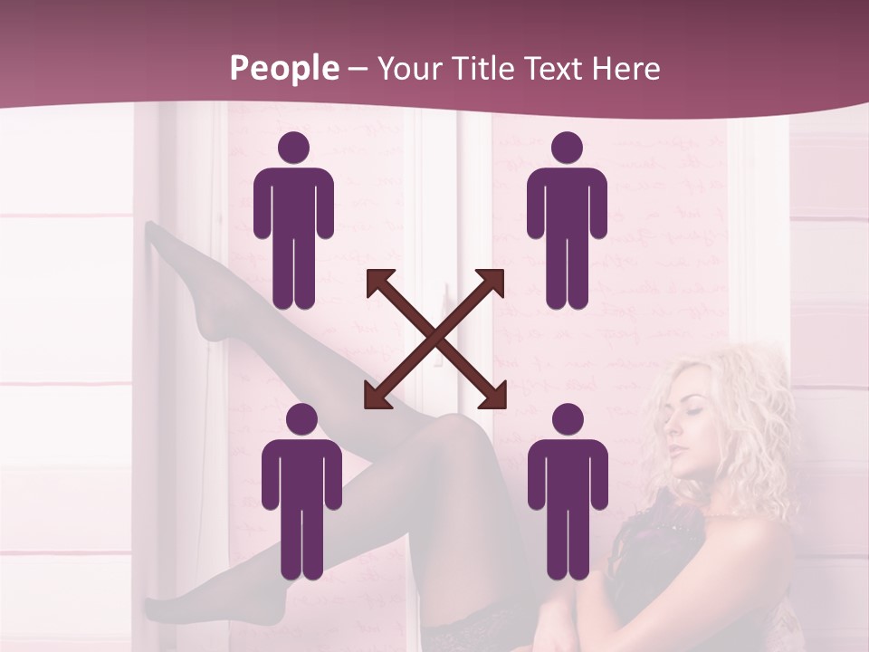 Sensuality One Person People PowerPoint Template