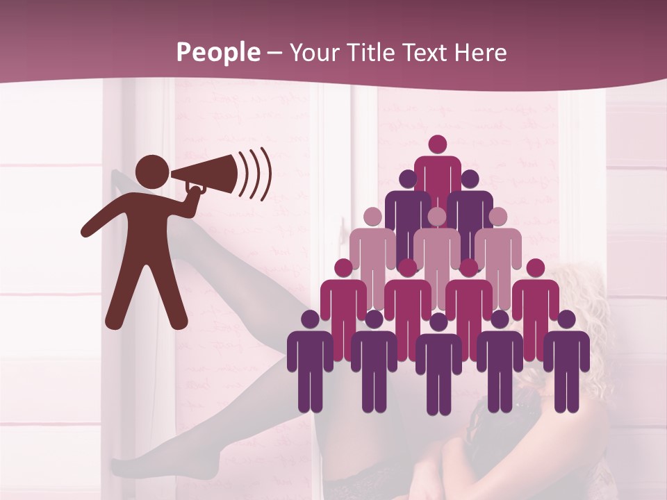 Sensuality One Person People PowerPoint Template