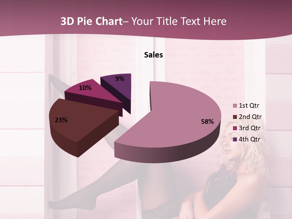 Sensuality One Person People PowerPoint Template