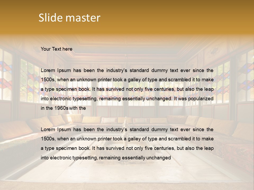 Art Building Indoor PowerPoint Template