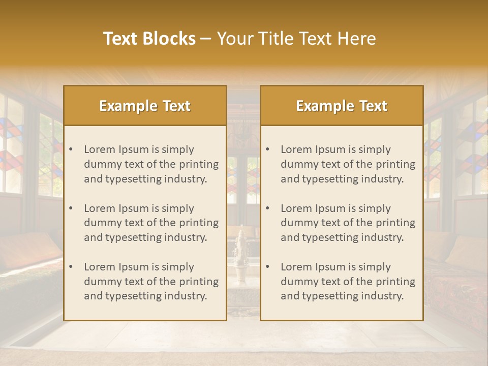 Art Building Indoor PowerPoint Template
