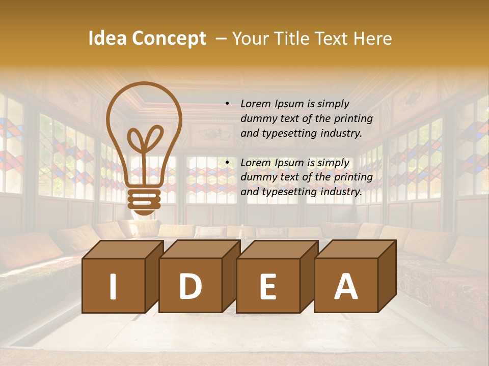 Art Building Indoor PowerPoint Template