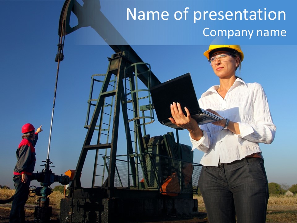 Working Petroleum Success PowerPoint Template