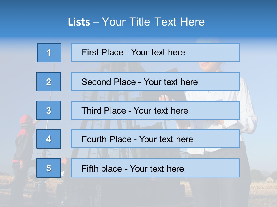 Working Petroleum Success PowerPoint Template