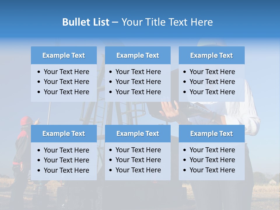 Working Petroleum Success PowerPoint Template