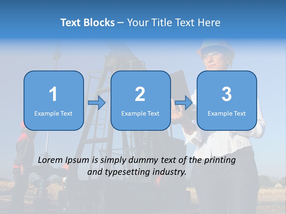Working Petroleum Success PowerPoint Template