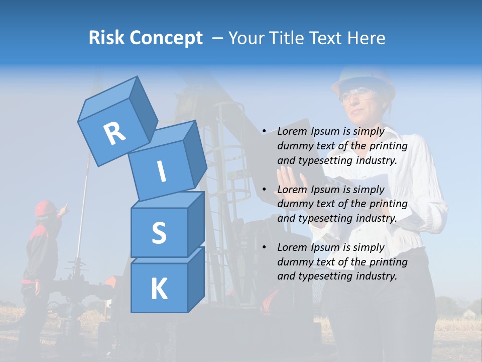 Working Petroleum Success PowerPoint Template