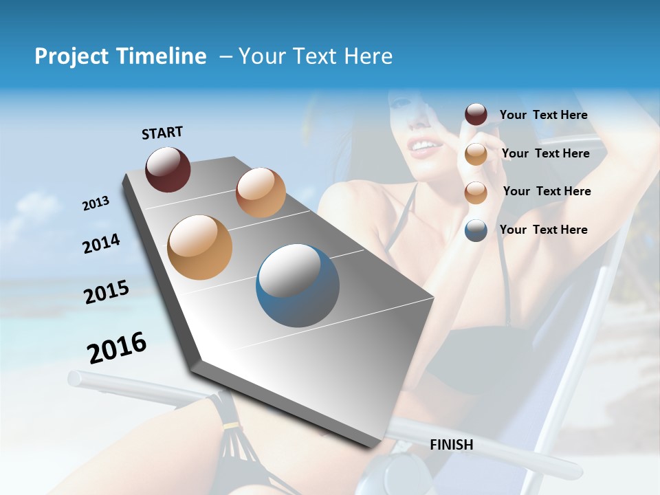 Life Summer Happiness PowerPoint Template