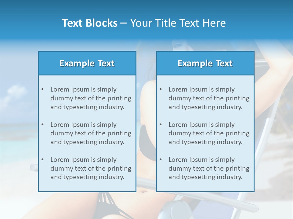 Life Summer Happiness PowerPoint Template