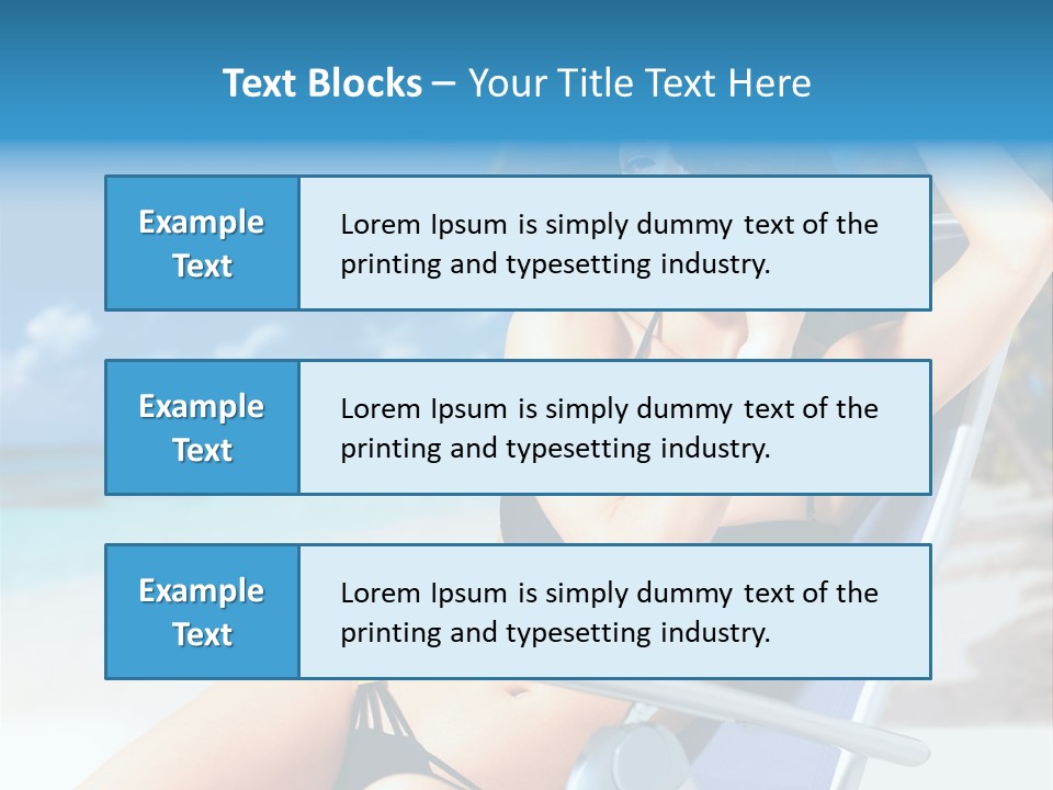 Life Summer Happiness PowerPoint Template