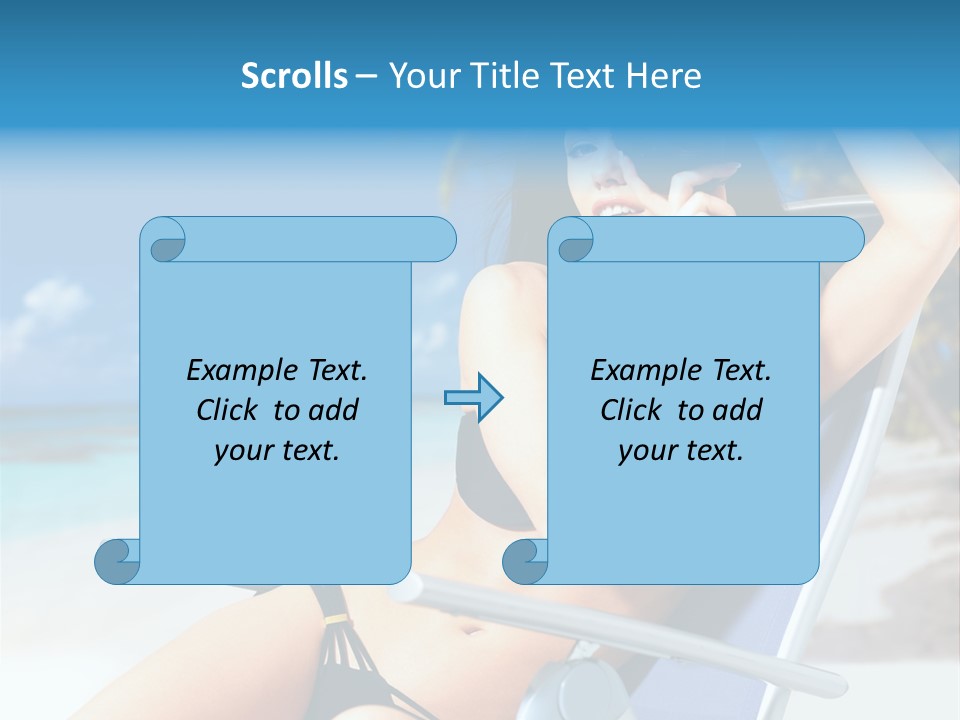 Life Summer Happiness PowerPoint Template