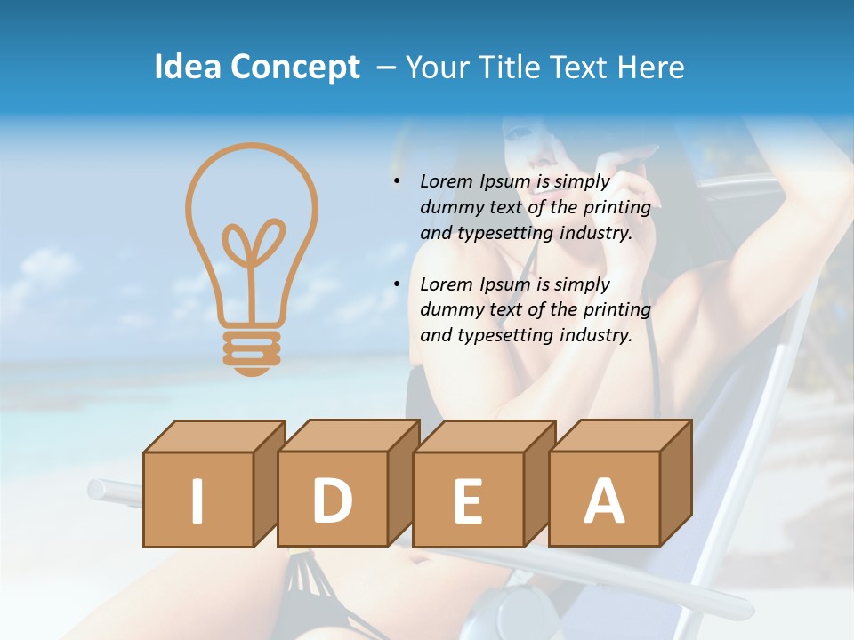 Life Summer Happiness PowerPoint Template