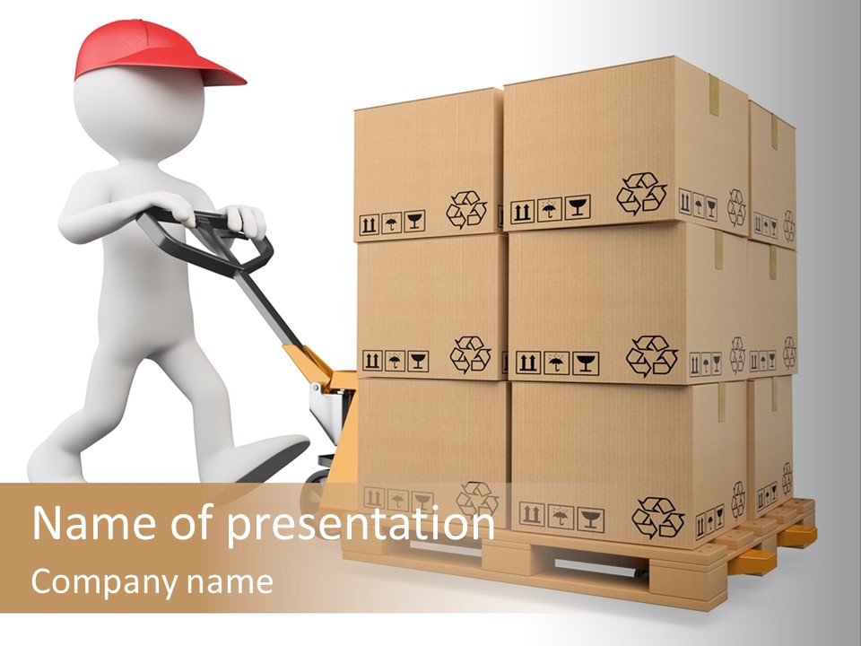 Man Cap People PowerPoint Template