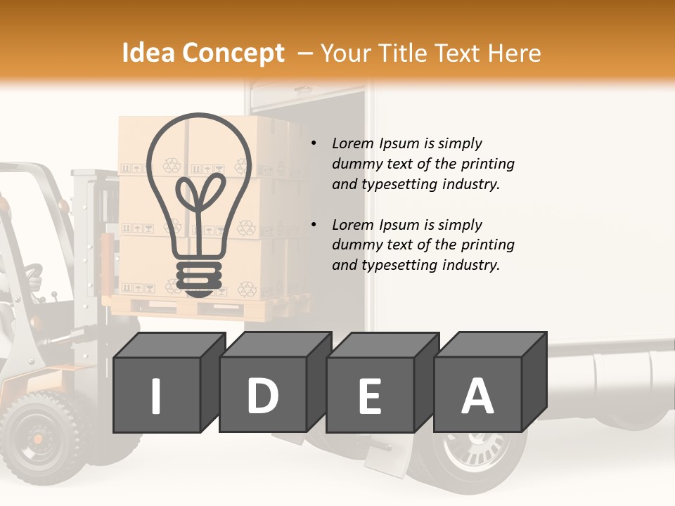 Pallet Handling Moving PowerPoint Template