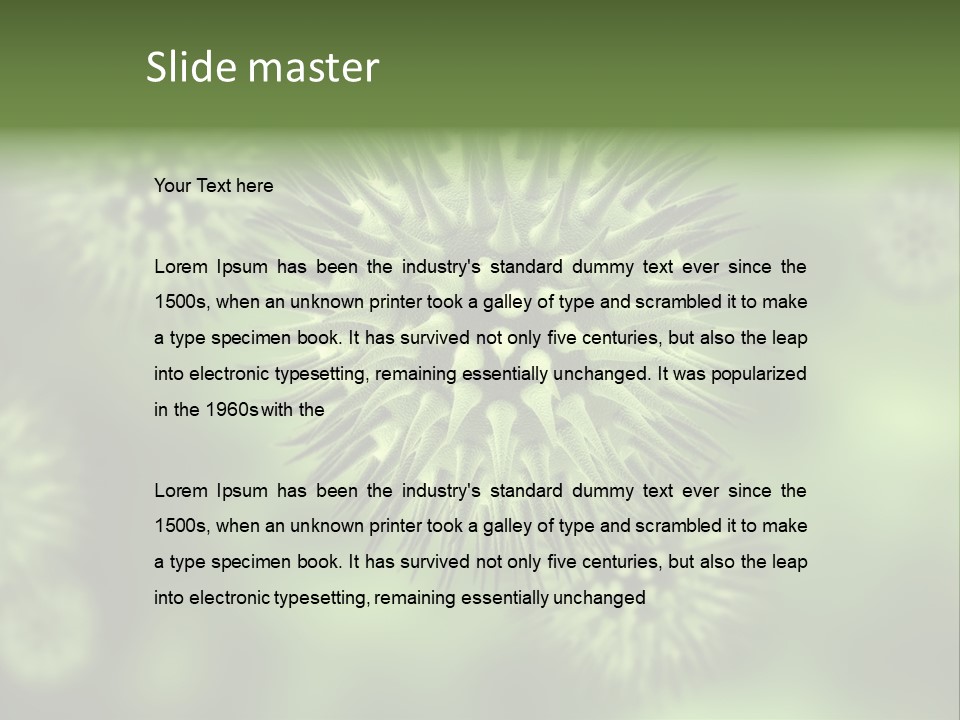 Viral Cell Attack PowerPoint Template