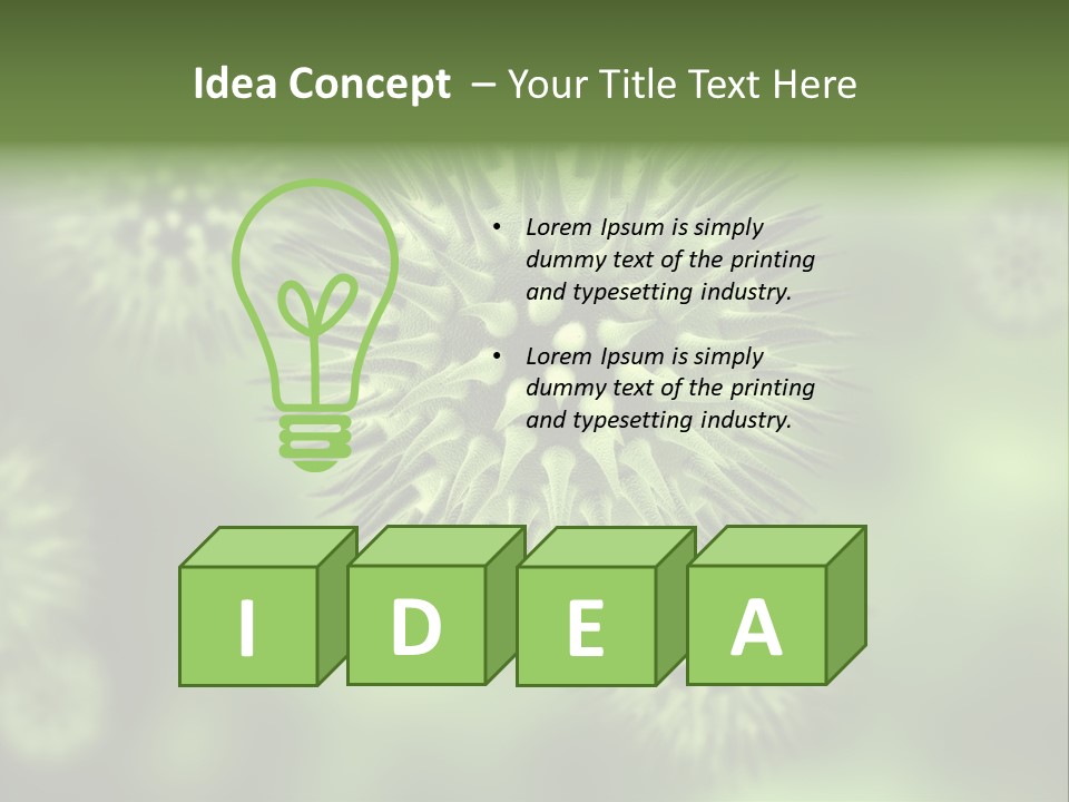 Viral Cell Attack PowerPoint Template