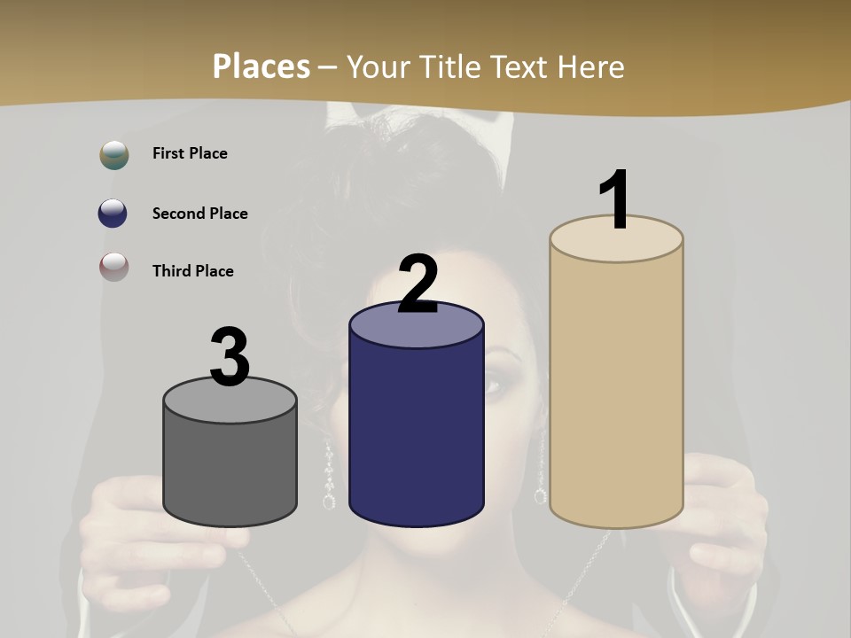 Lipstick Eye Female PowerPoint Template