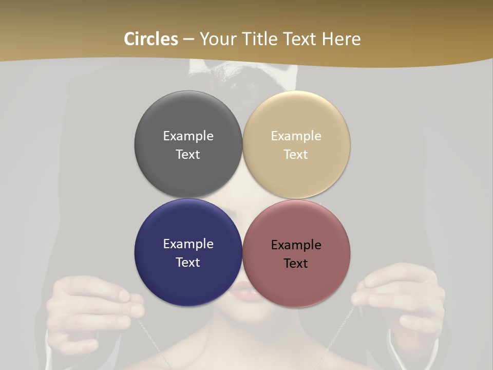 Lipstick Eye Female PowerPoint Template