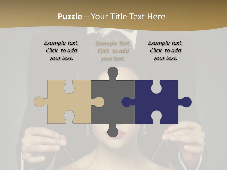 Lipstick Eye Female PowerPoint Template